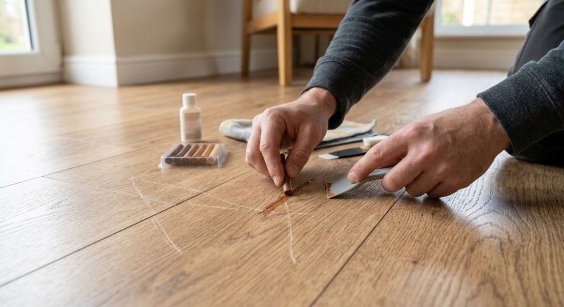 Laminate Floor Scratch Repair in Gainesville, VA
