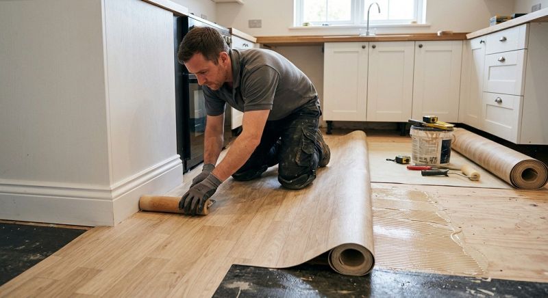Sheet Linoleum Installation in Hamilton, VA