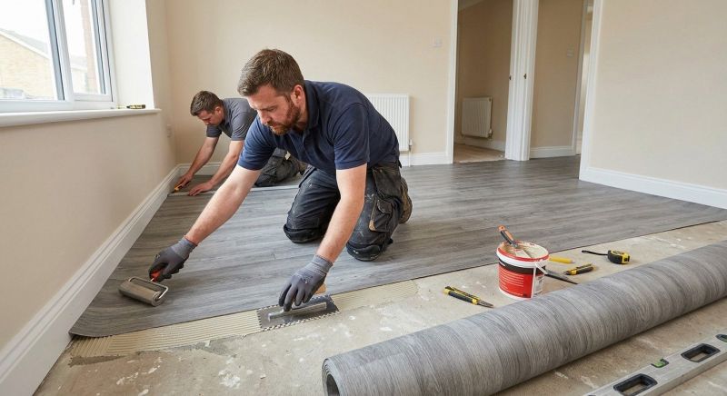 Sheet Linoleum Installation in Hamilton, VA